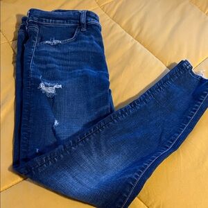 American Eagle Outfitters Blue Distressed Jeans